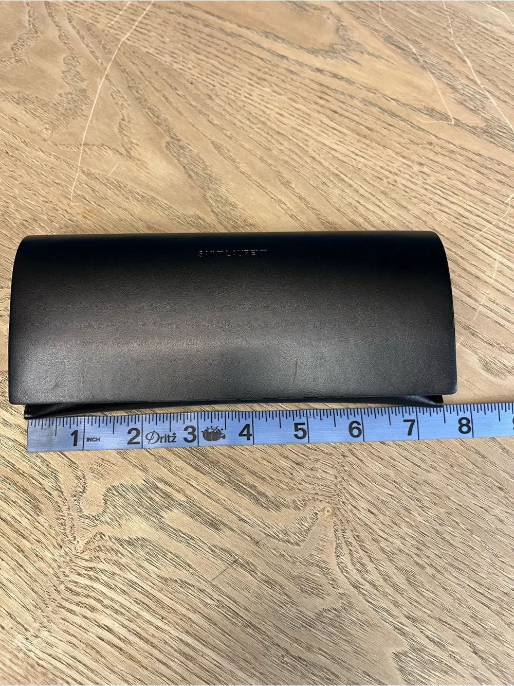 Saint Laurent Authentic YSL Leather Glasses Case Eyeglass Sunglass Black